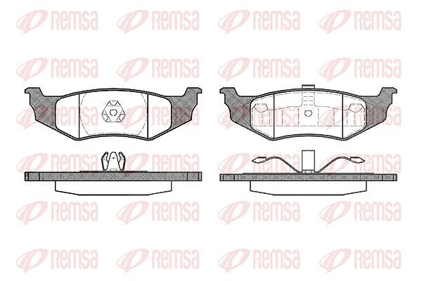 Kawe Bremsbelagsatz, Scheibenbremse [Hersteller-Nr. 048240] für Chrysler