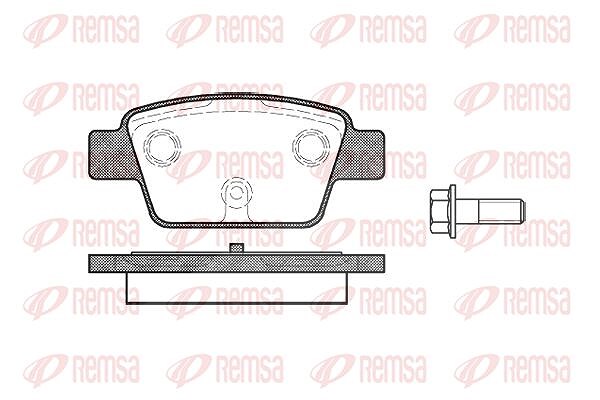 Kawe Bremsbelagsatz, Scheibenbremse [Hersteller-Nr. 086100] für Alfa Romeo, Fiat, Lancia