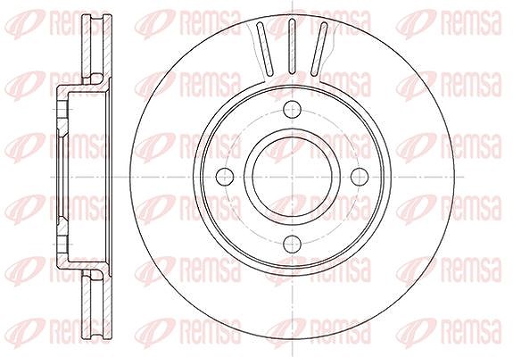 Kawe 1x Bremsscheibe [Hersteller-Nr. 621310] für Ford, Daewoo, Hyundai