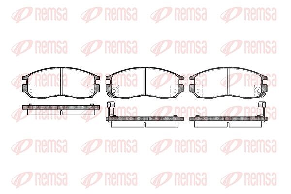 Kawe Bremsbelagsatz, Scheibenbremse [Hersteller-Nr. 046002] für Mitsubishi, Hyundai, Proton, Chrysler