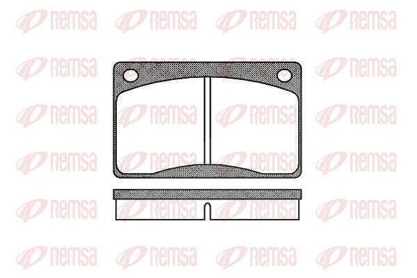 Kawe Bremsbelagsatz, Scheibenbremse [Hersteller-Nr. 004230] für Volvo