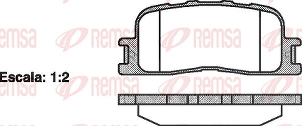 Kawe Bremsbelagsatz, Scheibenbremse [Hersteller-Nr. 085400] für Toyota, Lexus
