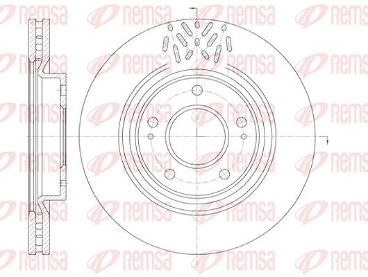 Kawe 1x Bremsscheibe [Hersteller-Nr. 699610] für Mitsubishi