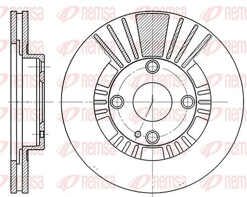 Kawe 1x Bremsscheibe [Hersteller-Nr. 681210] für Mazda, Audi, VW, Seat, Skoda