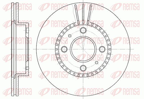 Kawe 1x Bremsscheibe [Hersteller-Nr. 643010] für Nissan