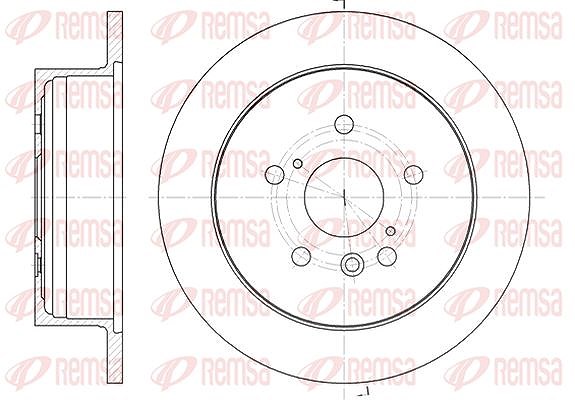 Kawe 1x Bremsscheibe [Hersteller-Nr. 6115800] für Kia, Toyota