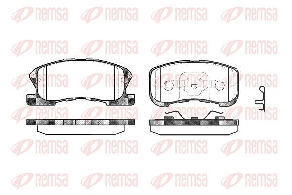 Kawe Bremsbelagsatz, Scheibenbremse [Hersteller-Nr. 072002] für Daihatsu, Perodua