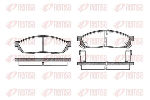 Kawe Bremsbelagsatz, Scheibenbremse [Hersteller-Nr. 011102] für Vauxhall, Maruti, Triumph, Suzuki, Bedford, Honda