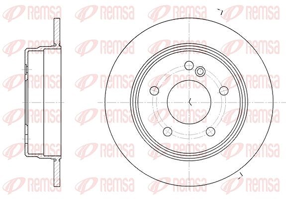 Kawe 1x Bremsscheibe [Hersteller-Nr. 619300] für Mercedes-Benz