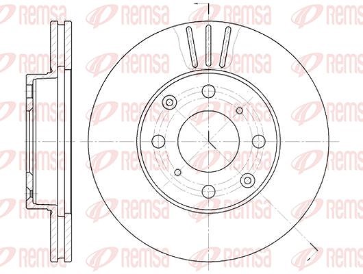 Kawe 1x Bremsscheibe [Hersteller-Nr. 610810] für Honda