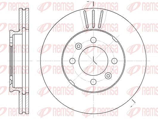 Kawe 1x Bremsscheibe [Hersteller-Nr. 610910] für Reliant, Mg, Austin, Rover