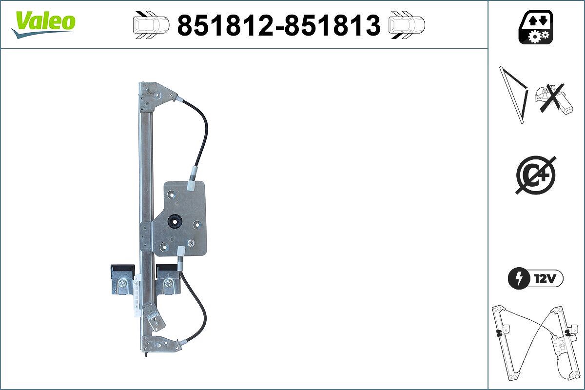 Valeo Fensterheber [Hersteller-Nr. 851812] für Citroën
