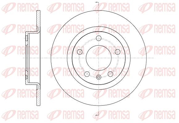 Kawe 1x Bremsscheibe [Hersteller-Nr. 6146900] für Vauxhall, Opel