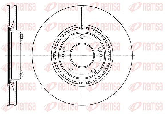 Kawe 1x Bremsscheibe [Hersteller-Nr. 6121710] für Kia, Hyundai