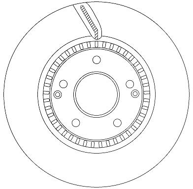 Trw Bremsscheibe [Hersteller-Nr. DF6883S] für Ssangyong