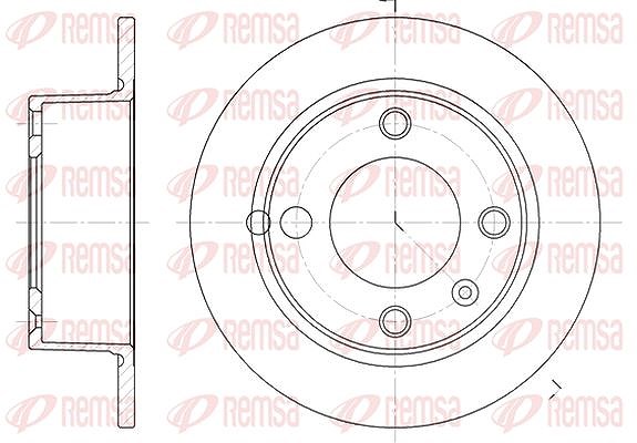 Kawe 1x Bremsscheibe [Hersteller-Nr. 602300] für Citroën