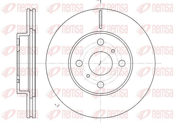 Kawe 1x Bremsscheibe [Hersteller-Nr. 663510] für Toyota, BMW, Geely