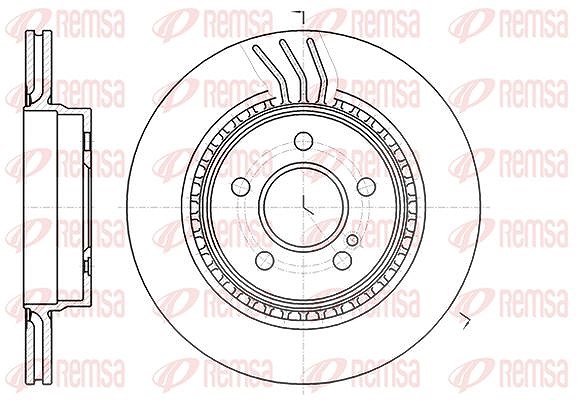 Kawe 1x Bremsscheibe [Hersteller-Nr. 6107110] für Mercedes-Benz