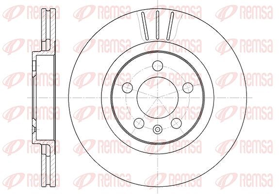 Kawe 1x Bremsscheibe [Hersteller-Nr. 654610] für Audi, Seat, VW, Skoda