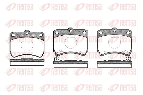 Kawe Bremsbelagsatz, Scheibenbremse [Hersteller-Nr. 027102] für Kia, Mazda