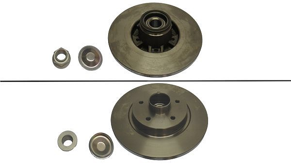 Kawe 1x Bremsscheibe [Hersteller-Nr. 6131120] für Mercedes-Benz, Renault