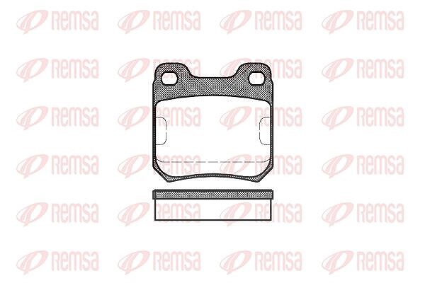 Kawe Bremsbelagsatz, Scheibenbremse [Hersteller-Nr. 023900] für Ford, Vauxhall, Chevrolet, Opel, Saab