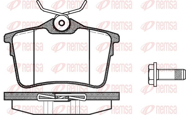 Kawe Bremsbelagsatz, Scheibenbremse [Hersteller-Nr. 138200] für Peugeot, Citroën