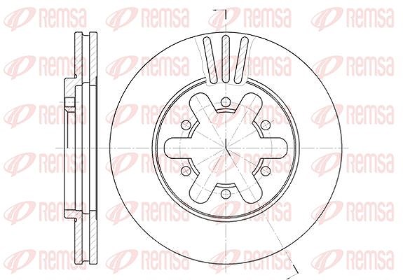 Kawe 1x Bremsscheibe [Hersteller-Nr. 645010] für Nissan