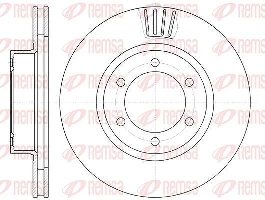 Kawe 1x Bremsscheibe [Hersteller-Nr. 670610] für Toyota, Lexus