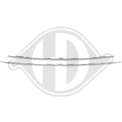 Diederichs Zier-/Schutzleiste, Kühlergitter [Hersteller-Nr. 4236039] für Peugeot