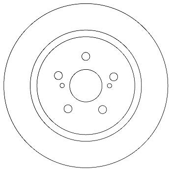 Trw Bremsscheibe [Hersteller-Nr. DF6920] für Lexus, Toyota