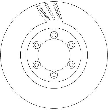 Trw Bremsscheibe [Hersteller-Nr. DF6881] für Ssangyong