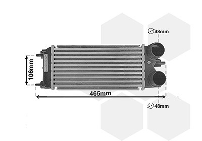 Van Wezel Ladeluftkühler [Hersteller-Nr. 18004701] für Ford