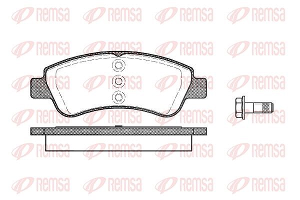 Kawe Bremsbelagsatz, Scheibenbremse [Hersteller-Nr. 084020] für Mitsubishi, Peugeot, Citroën