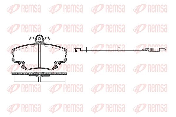 Kawe Bremsbelagsatz, Scheibenbremse [Hersteller-Nr. 014132] für Renault, Fiat, Alpine, Lada, Peugeot, Dacia