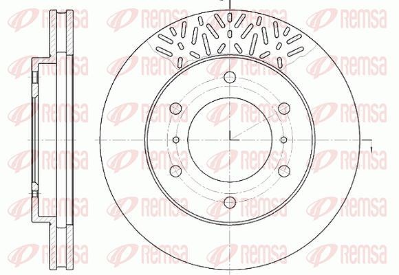 Kawe 1x Bremsscheibe [Hersteller-Nr. 663910] für Mitsubishi