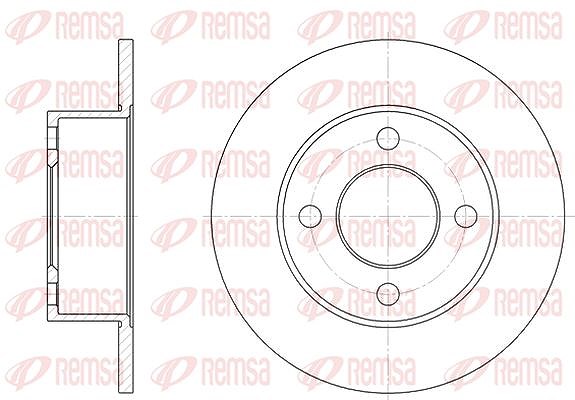 Kawe 1x Bremsscheibe [Hersteller-Nr. 612200] für Audi