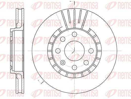 Kawe 1x Bremsscheibe [Hersteller-Nr. 617810] für Chevrolet, Opel, Vauxhall, Lotus, Daewoo