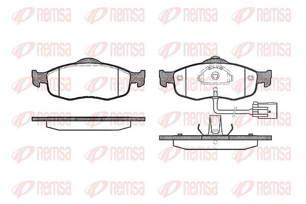 Kawe Bremsbelagsatz, Scheibenbremse [Hersteller-Nr. 043202] für Ford, Ford Usa