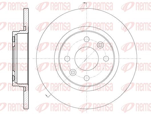Kawe 1x Bremsscheibe [Hersteller-Nr. 680900] für Renault, Dacia, Smart