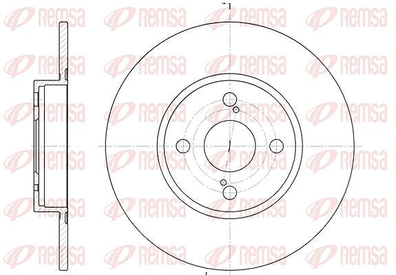 Kawe 1x Bremsscheibe [Hersteller-Nr. 690000] für Toyota