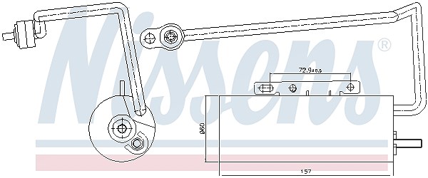 Nissens Trockner, Klimaanlage [Hersteller-Nr. 95410] für Vauxhall, Opel