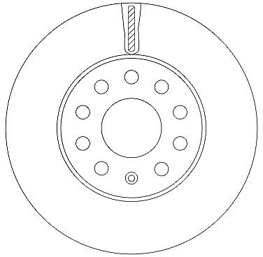 Trw Bremsscheibe [Hersteller-Nr. DF6903S] für VW, Skoda, Seat, Audi