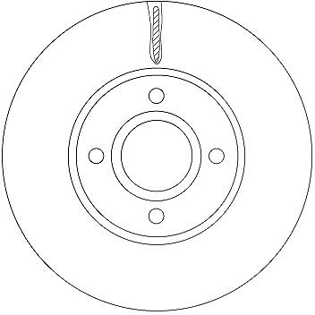 Trw Bremsscheibe [Hersteller-Nr. DF6898] für Ford