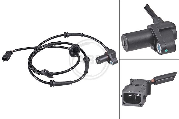 A.b.s. Sensor, Raddrehzahl [Hersteller-Nr. 30970] für Audi