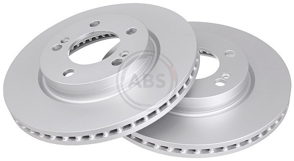2 Bremsscheiben vorne belüftet Ø 320 mm 28 mm A.B.S. für u.a. SSANGYONG REXTON - Bild 4