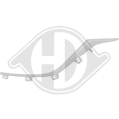 Diederichs Zier-/Schutzleiste, Stoßfänger [Hersteller-Nr. 5620053] für Mazda