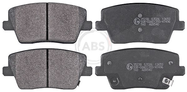 A.b.s. Bremsbelagsatz, Scheibenbremse [Hersteller-Nr. 35238] für Hyundai