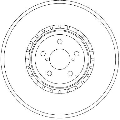 Trw Bremsscheibe [Hersteller-Nr. DF6923S] für Subaru
