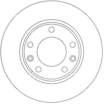 Trw Bremsscheibe [Hersteller-Nr. DF6910] für Peugeot